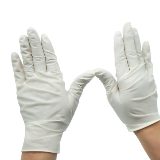 disposable rubber gloves